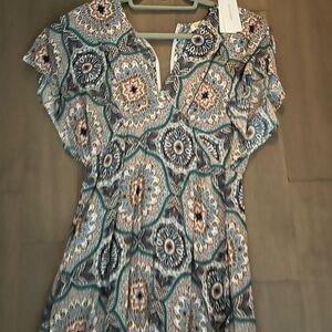 Molly Bracken Multicolor Patterned Dress